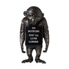 Banksy Brandalism Monkey Sign bronze statue