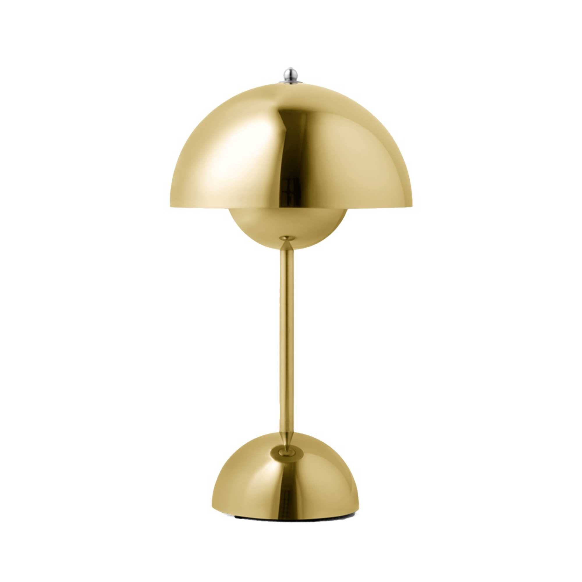 &Tradition VP9 Flowerpot rechargeable lamp, brass plated