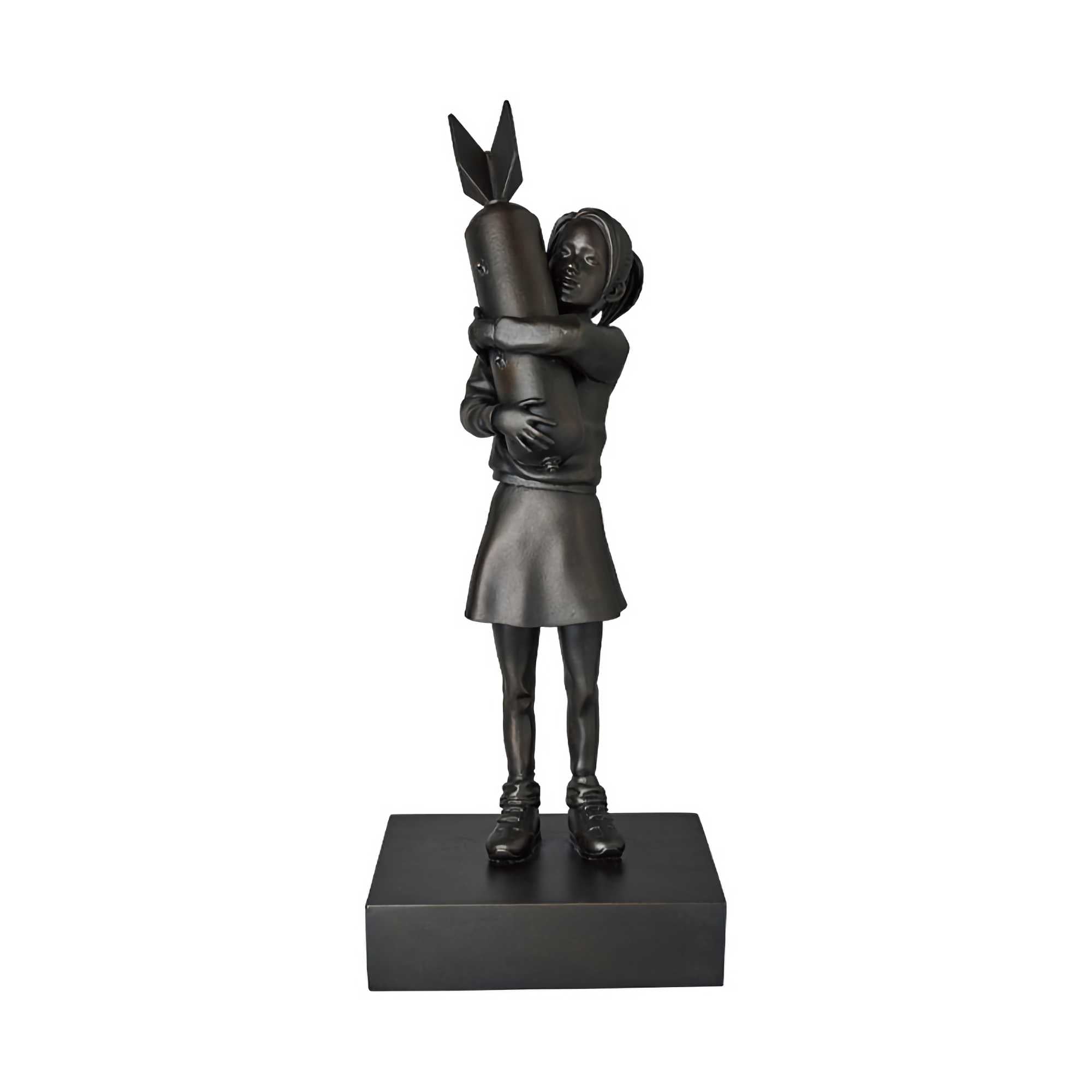 Banksy Brandalism Bomb Hugger bronze statue