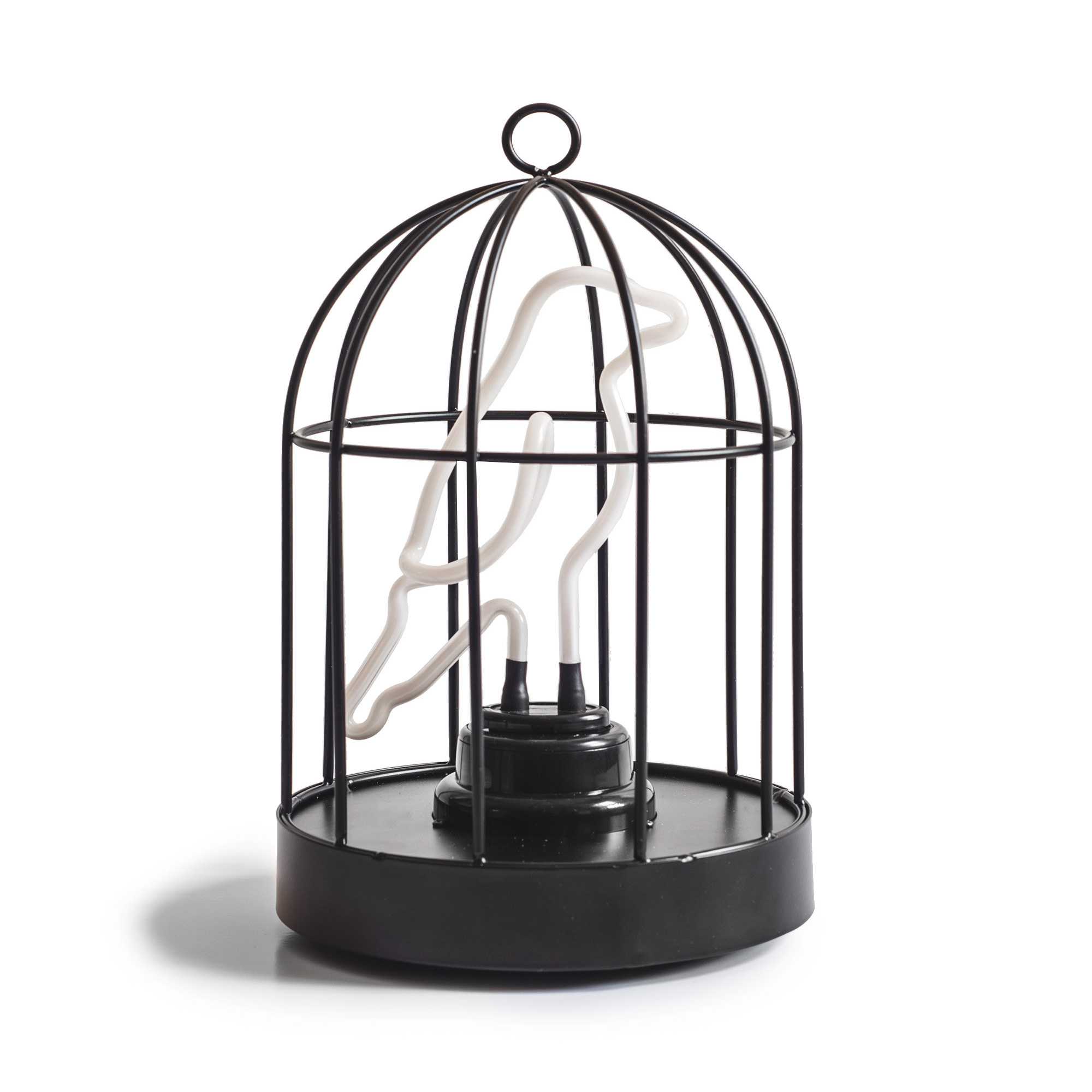 Suck UK Neon Bird in Cage