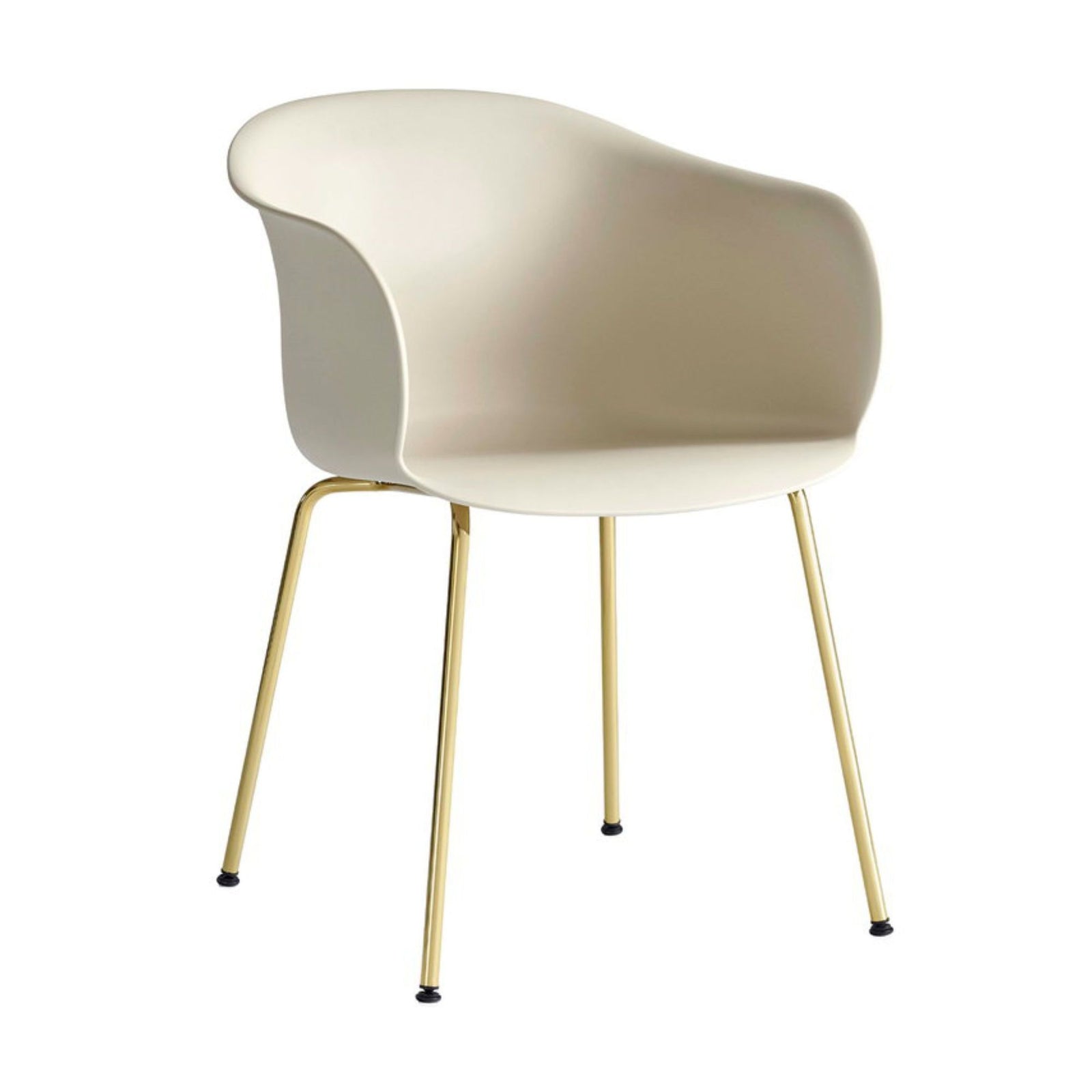 &Tradition JH28 Elefy Chair , Soft Beige - Brass