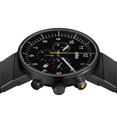 Braun BN0095BKBKBTG Prestige Analog Display Swiss Quartz Watch