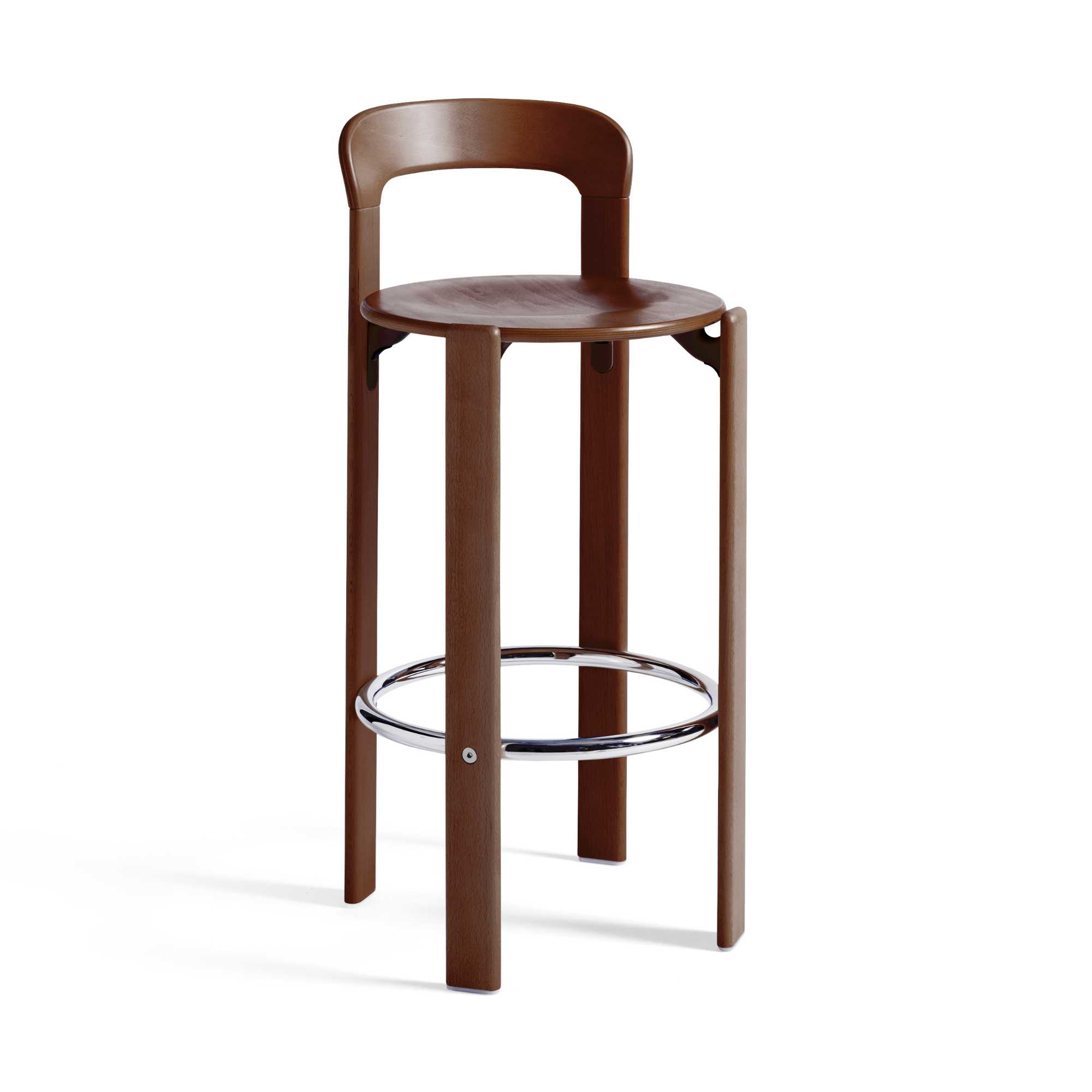 Hay Rey bar stool, umbra brown (75cm)