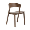 Muuto Cover Side Chair, stained dark brown