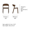 Muuto Cover Side Chair, stained dark brown