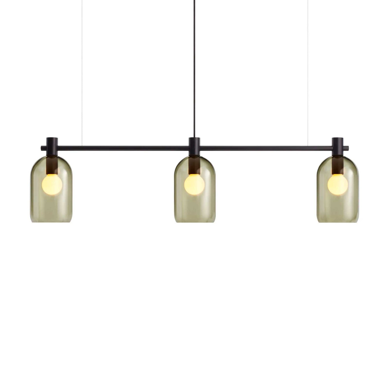 Blu Dot Bub chandelier, olive