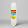 The Skateroom skateboard, Andy Warhol Colored Campbell's Soup yellow