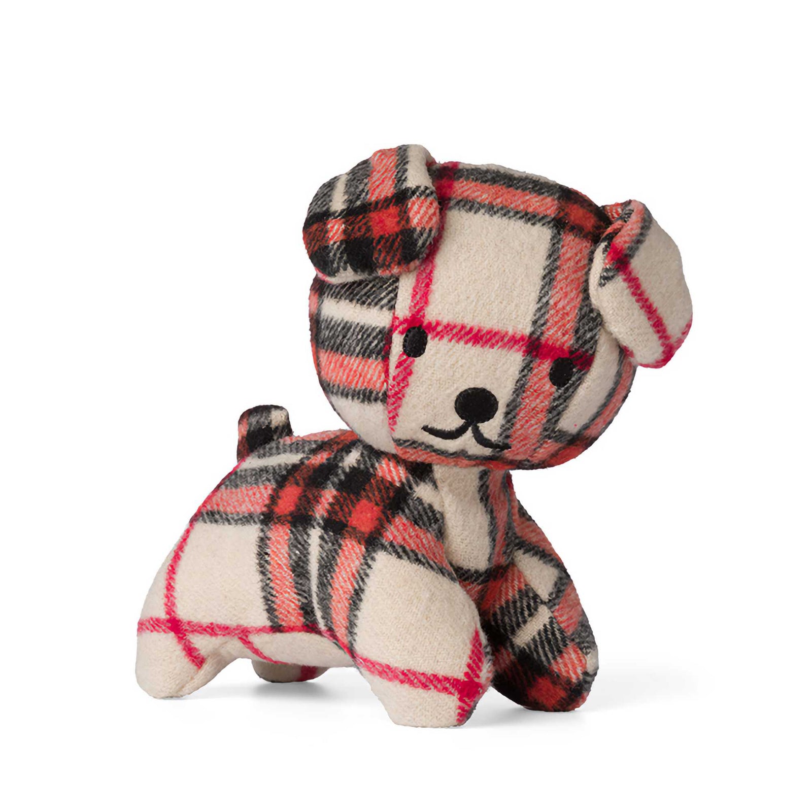 Miffy Snuffy soft toy 21cm, check red/cream