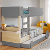 Mathy by Bols Discovery Bunk Bed w. Pull-out Bed , Cement Grey