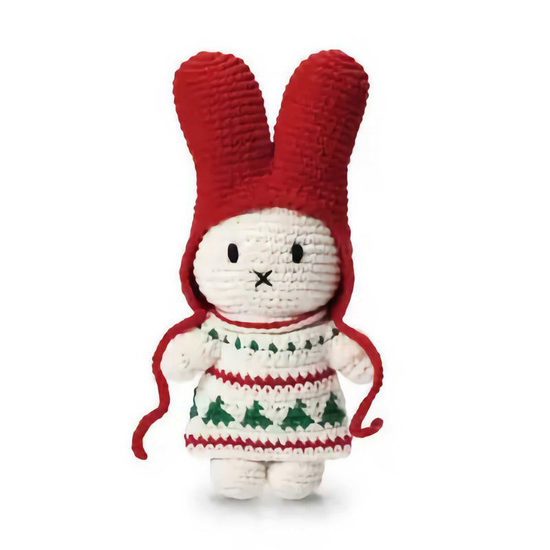 Just Dutch Miffy Crochet 25cm, Christmas Dress & Hat