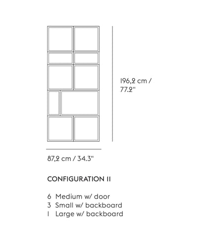 Muuto Stacked shelf system configuration 11