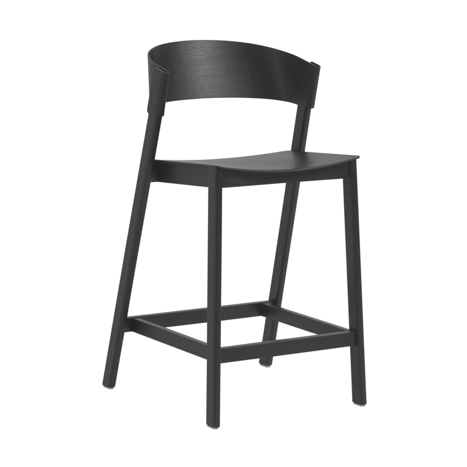 Muuto Cover Counter Stool, black (65 cm)