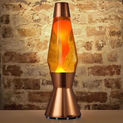 Mathmos Astro Copper Lava Lamp, yellow/orange (43 cm)