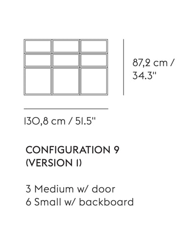 Muuto Stacked shelf system configuration 9-1