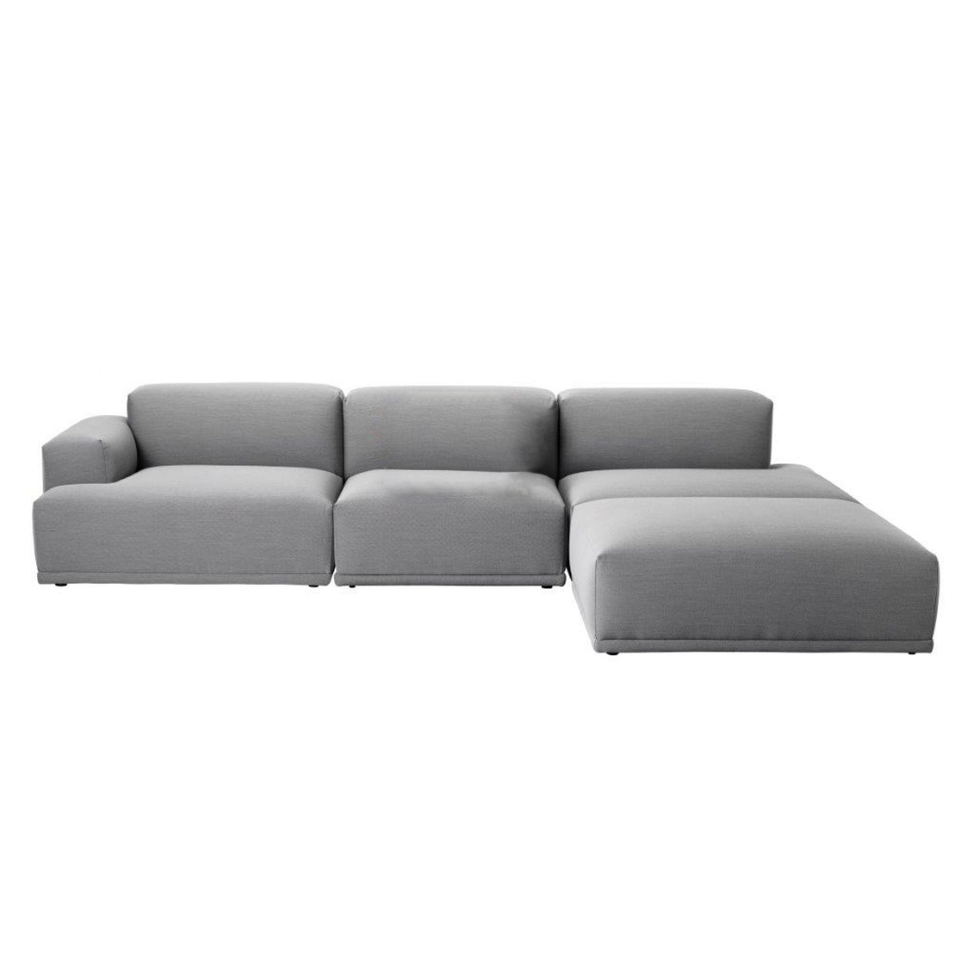 Muuto Connect Sofa 3-Seater Sofa w. Chaise Lounge , Fiord 151