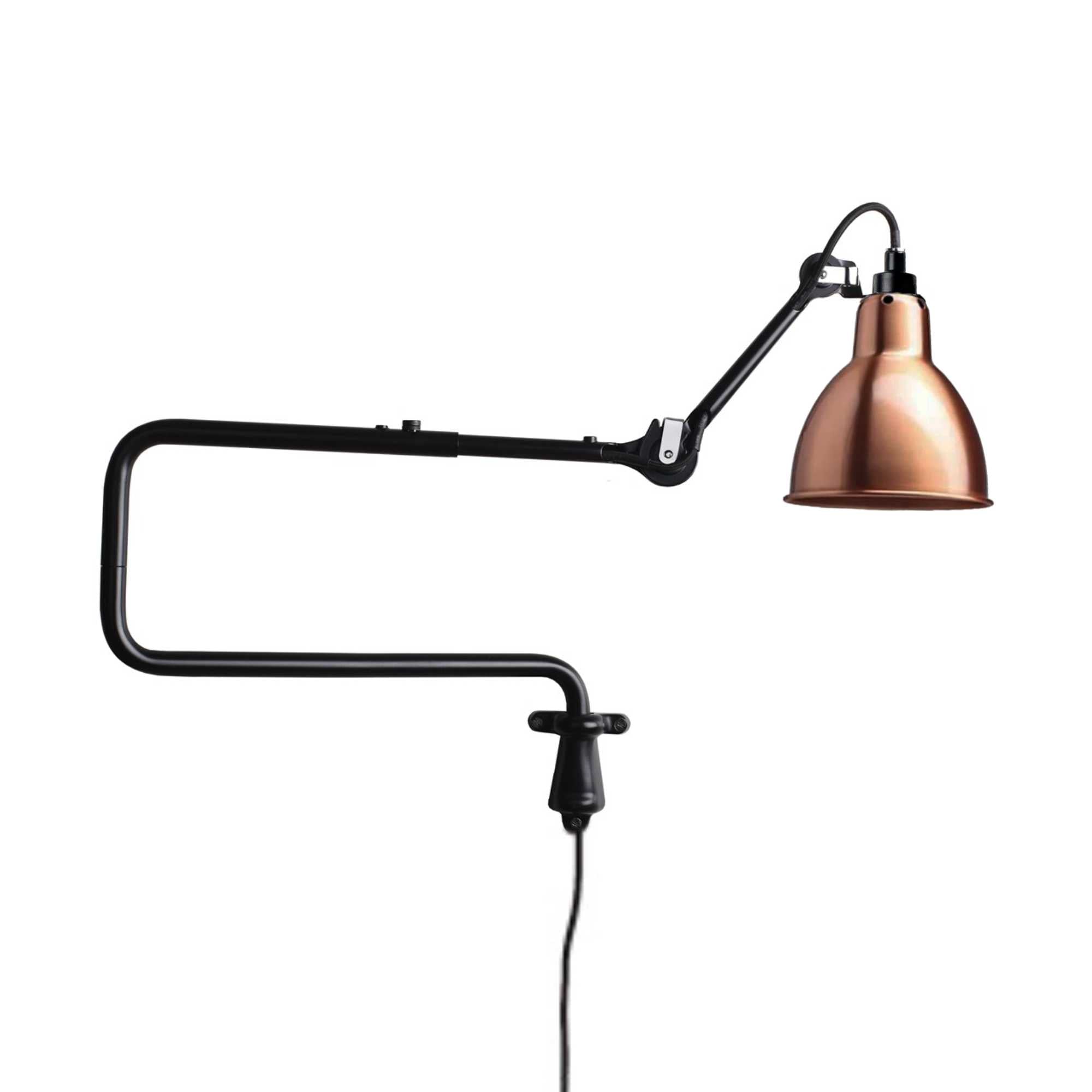 DCW Lampe Gras 303 wall lamp, copper/black