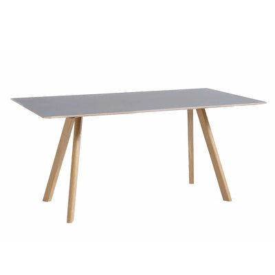 Hay CPH30 table, grey/lacquered oak (160x80 cm)