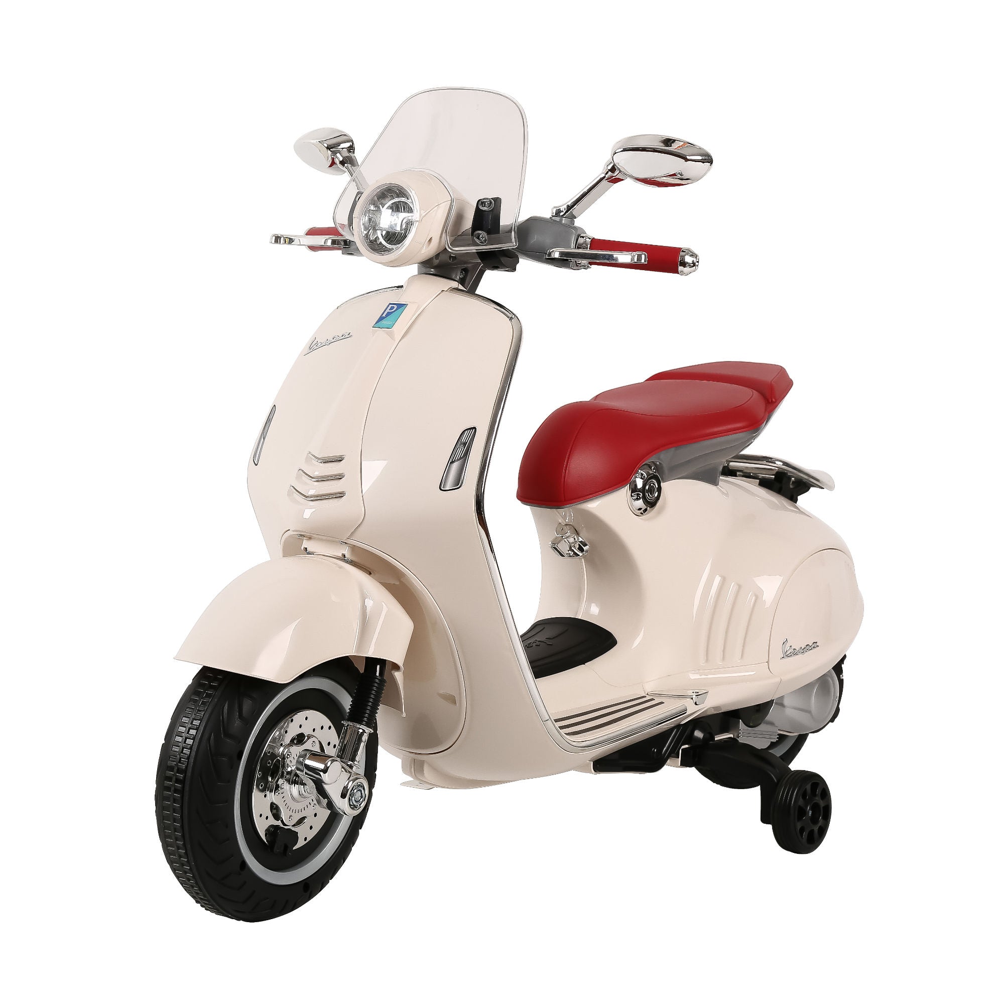 Vespa 946 children electric scooter, cream