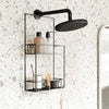 Umbra Cubiko shower caddy, black