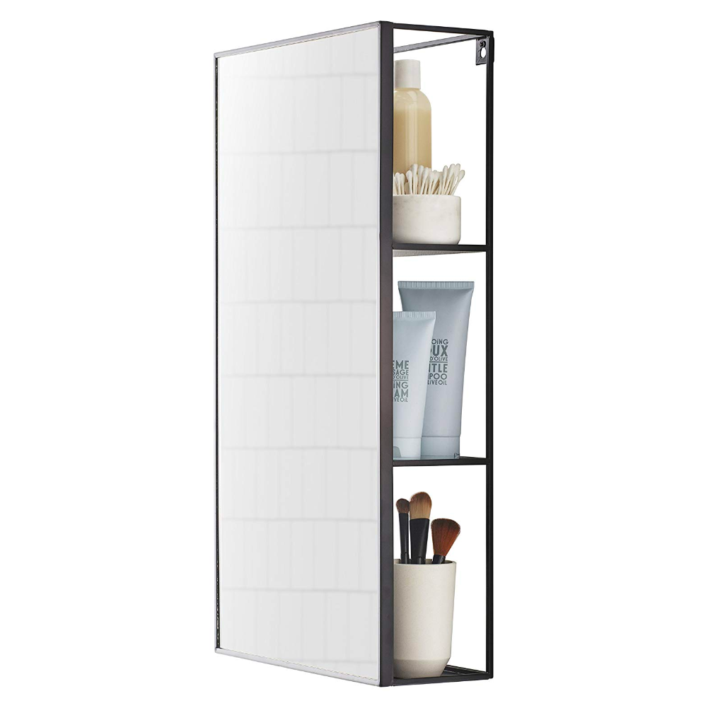 Umbra Cubiko wall mirror with storage