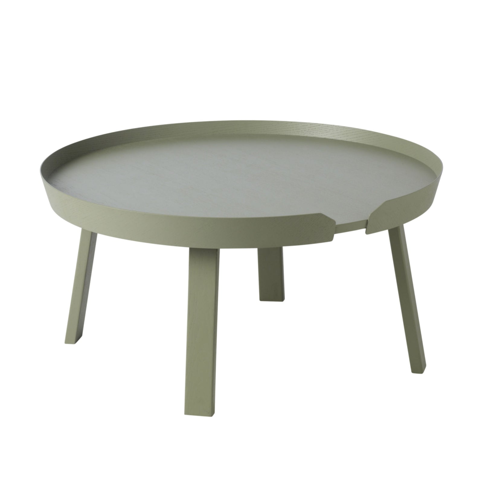 Muuto Around Ø72 coffee table, dusty green