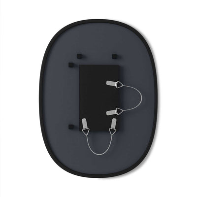 Umbra Hub Oval Mirror, black (61x46 cm)