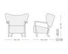 &Tradition ATD2 Wulff lounge chair, sheepskin moonlight/oiled oak