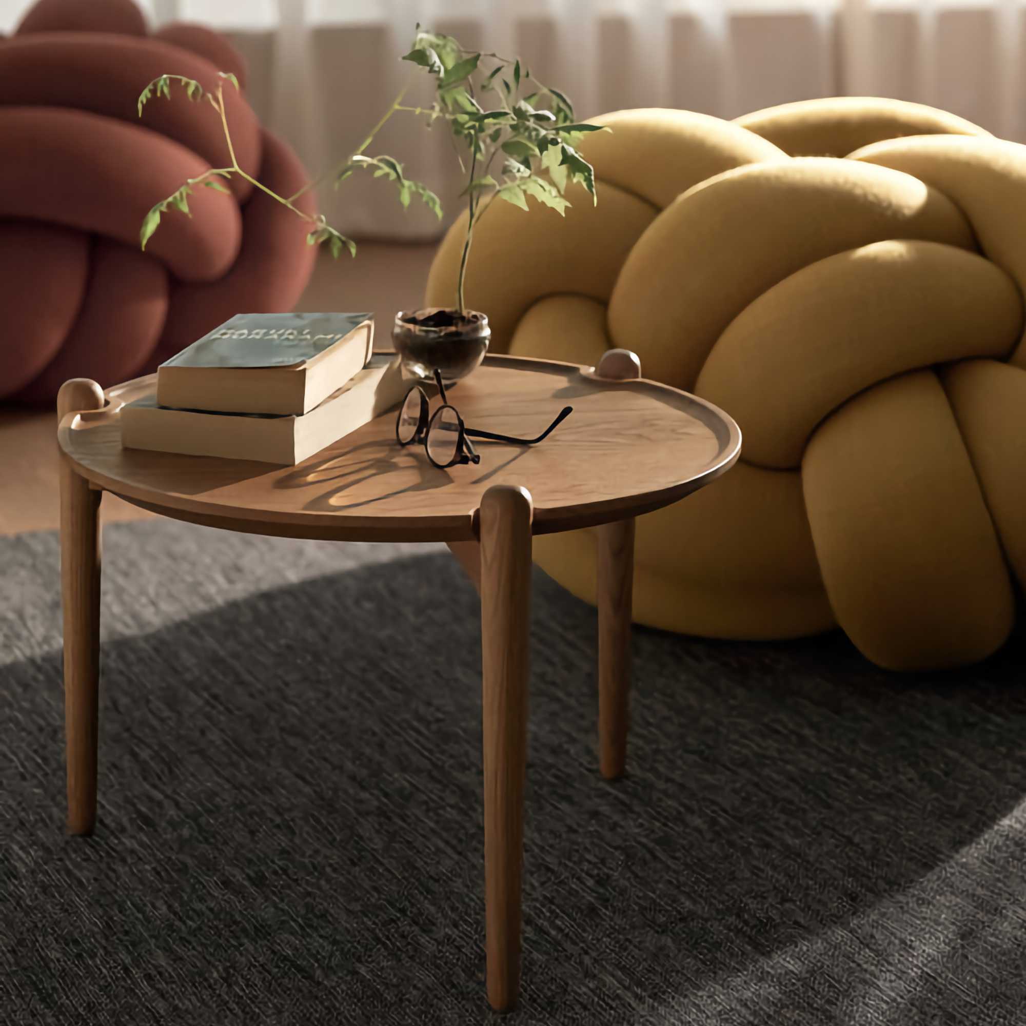 Design House Stockholm Aria coffee table low, oak | HOMELESS.hk