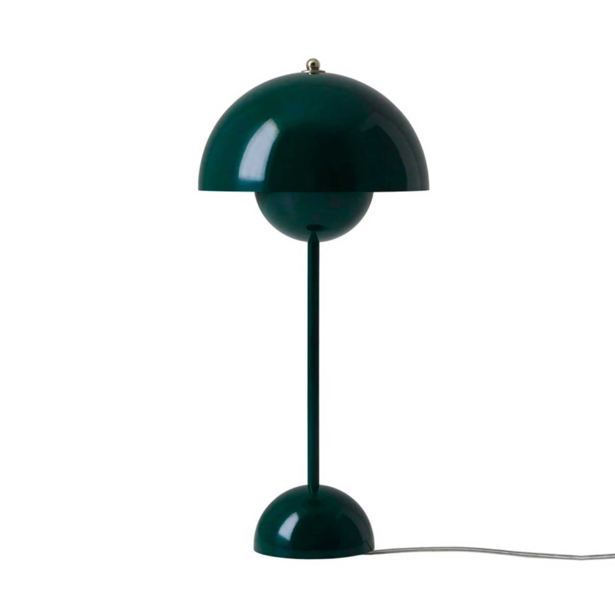 &Tradition VP3 Flowerpot Table Lamp, dark green