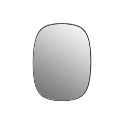 Muuto Framed mirror small, dark green/clear glass (59x44 cm)