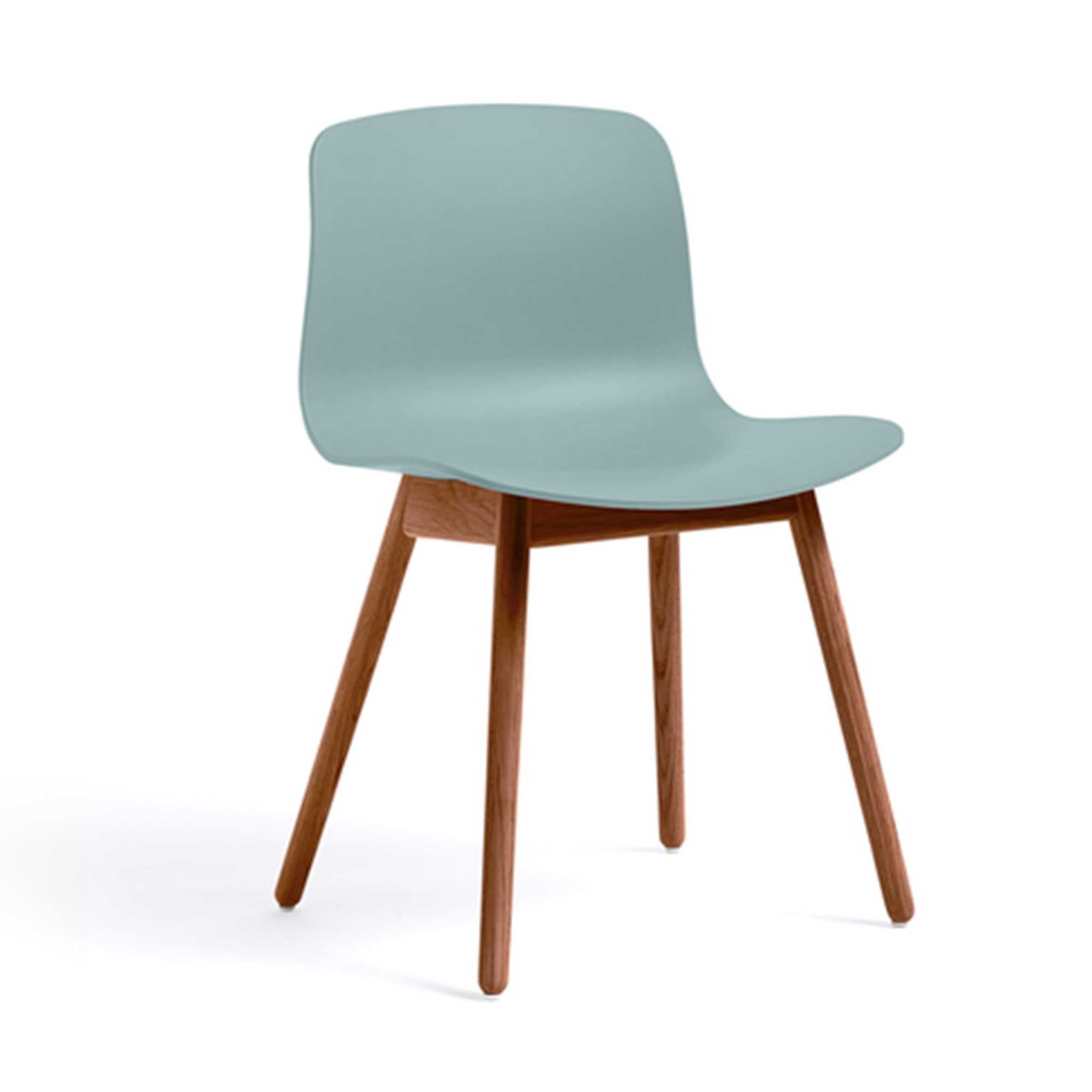 Hay AAC 12 about a chair, dusty blue/walnut lacquered