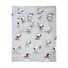 Kanguru Deluxe blanket w. sleeves and pocket, snoopy (140x180 cm)