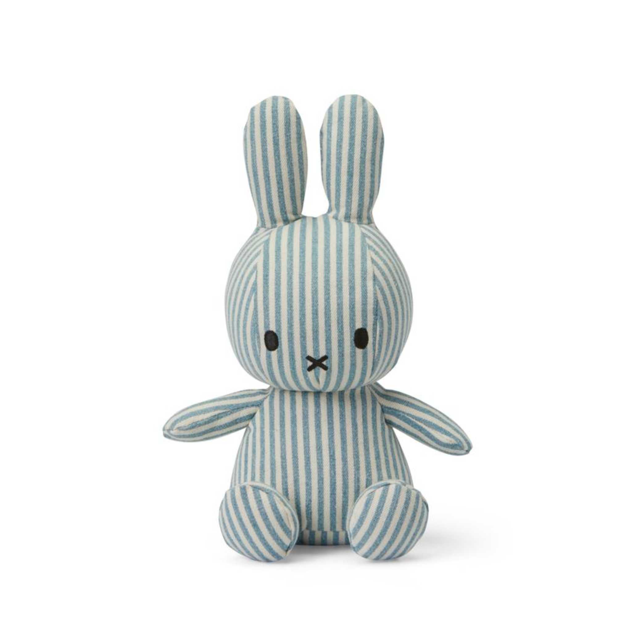 Miffy Sitting Denim soft toy, stripe (23 cm)