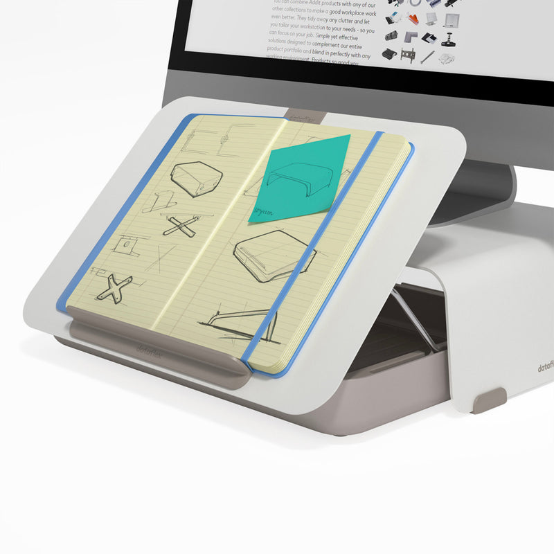 Dataflex Addit Bento® Ergonomic Desk Combo , White