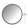 Umbra Hub Beveled Round Mirror, Black (Ø91cm)