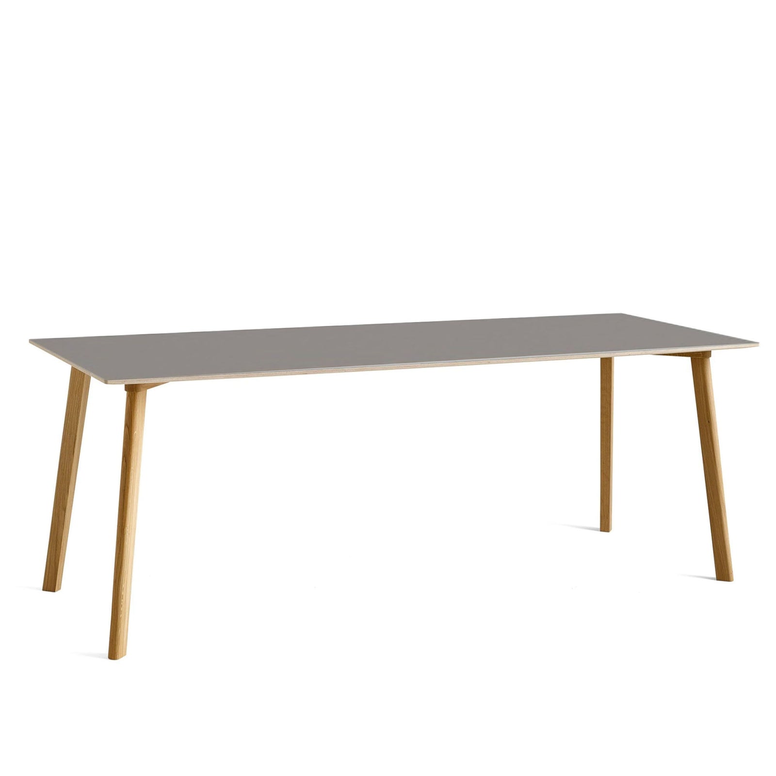 HAY CPH Deux 210 table L200 x W75 , Beige grey - Matt lacquered oak