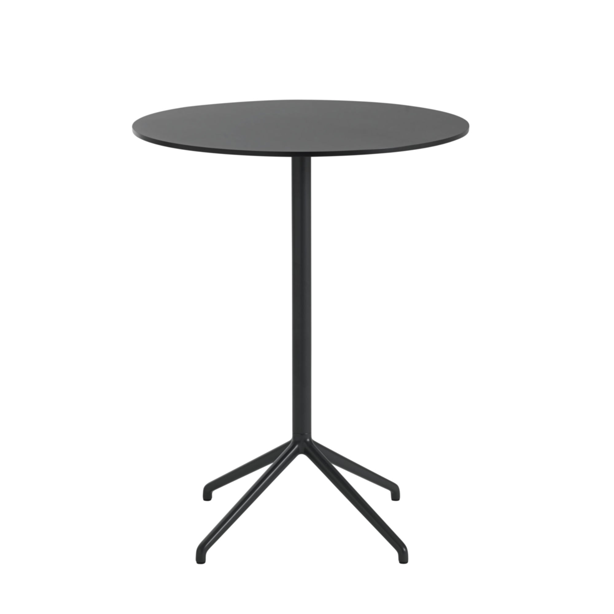 Muuto Still Cafe Table, Black Nanolaminate/Black (Ø75xH95cm)