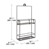 Umbra Cubiko shower caddy, black