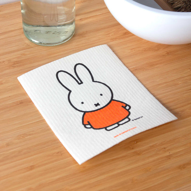 Miffy Swedish dishcloth, orange