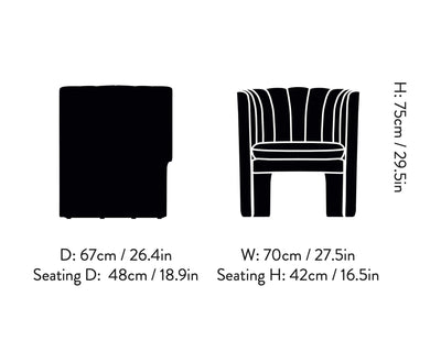 &tradition SC23 Loafer lounge chair, velvet 10 twilight