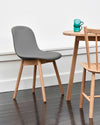 Hay Neu 13 Upholstery dining chair, steelcut trio 133/matt oak