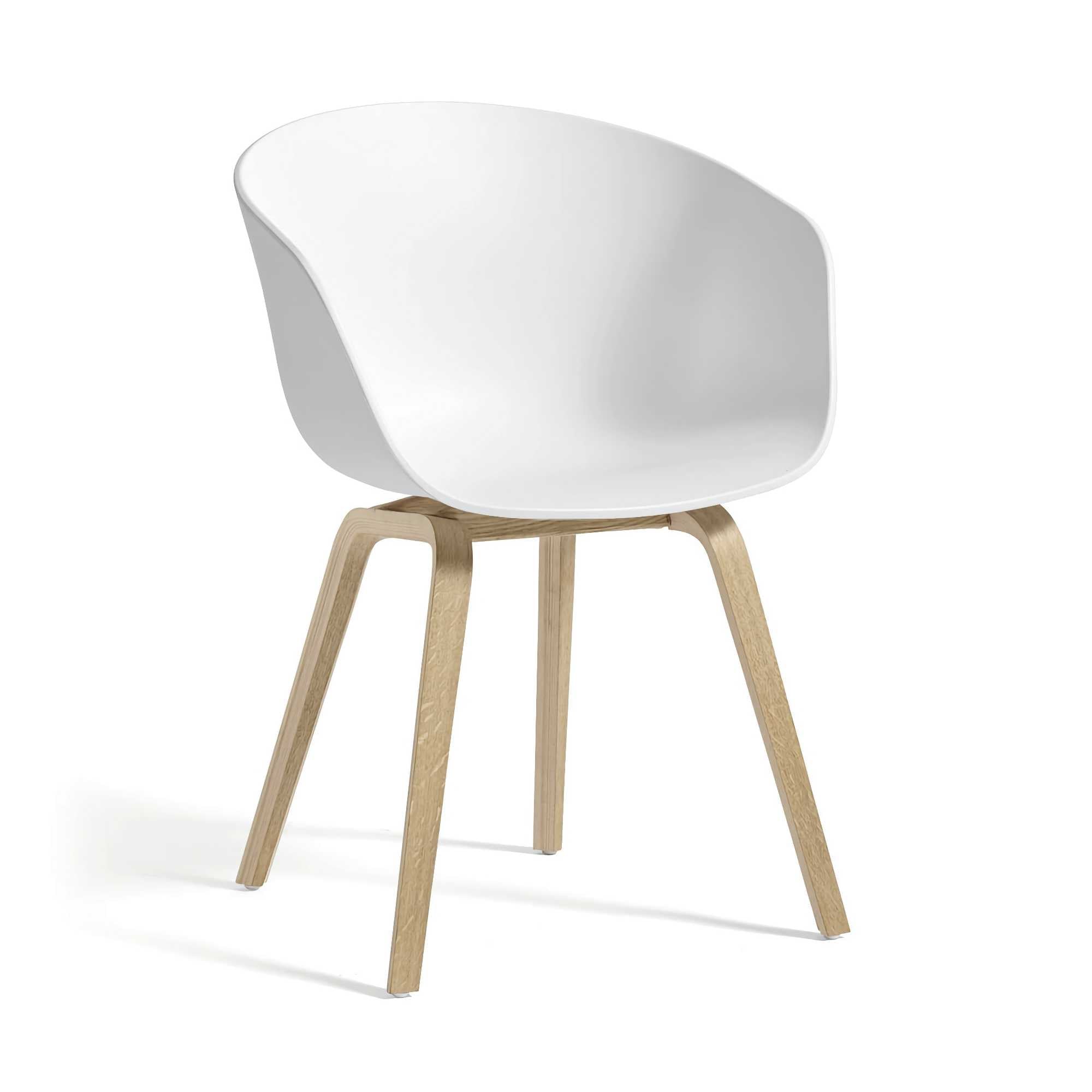 Hay About A Chair AAC 22, white/matt lacquered oak