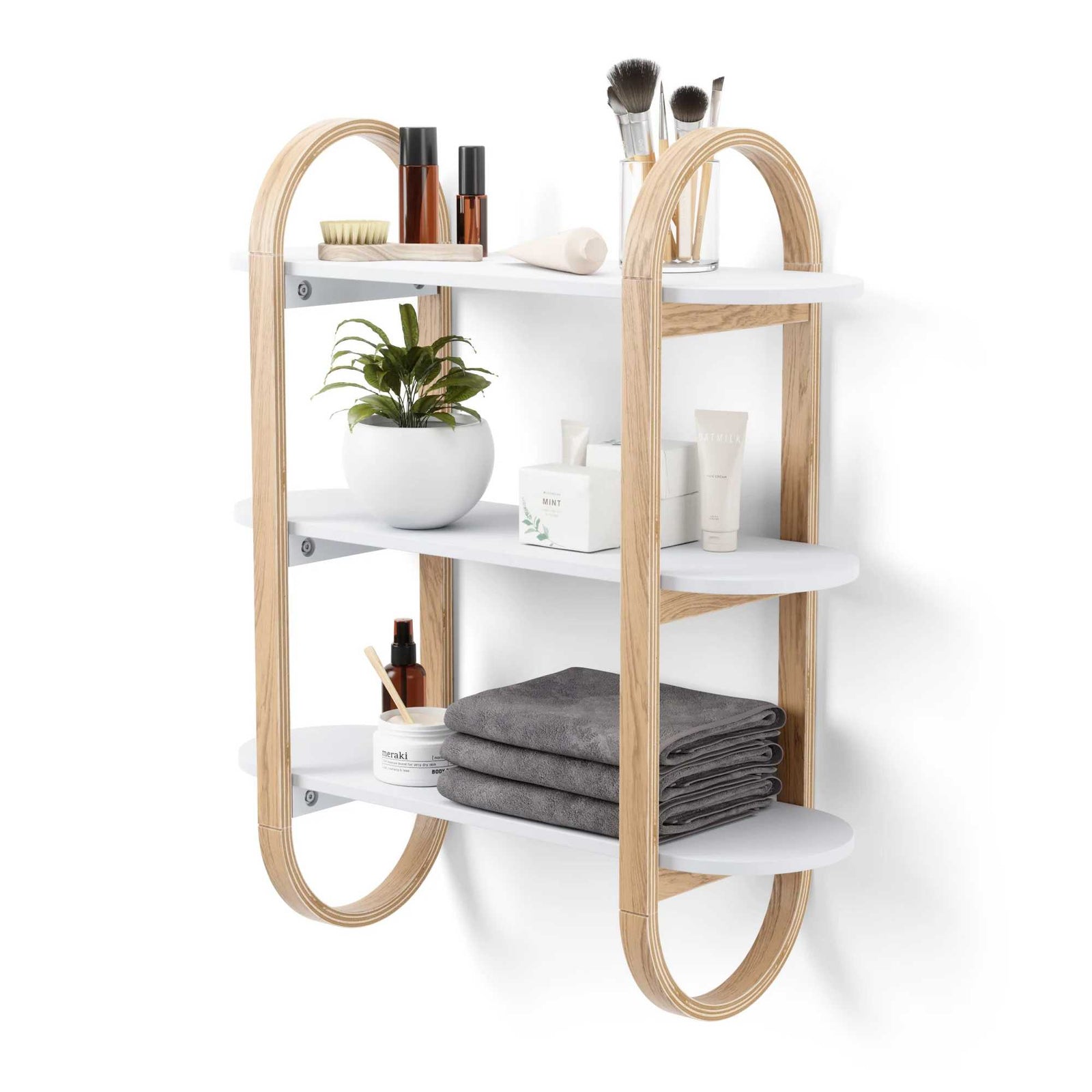 Umbra Bellwood Wall Shelf, white/natural