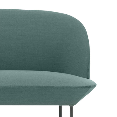 Oslo sofa, 3-seater, steelcut trio 966 teal, dark grey leg