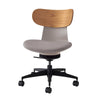 Kokuyo Inglife Office Chair Dark Plywood Back, grey