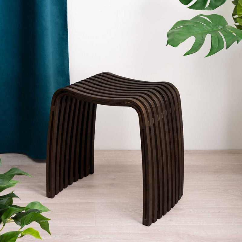 Gudee Colin bamboo stool, brown