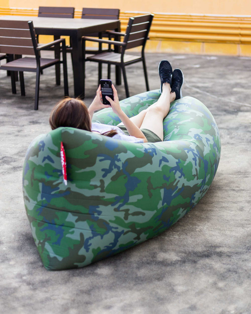Fatboy Lamzac air lounger, camouflage (outdoor)