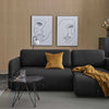 Innovation Living Vogan Lounger Sofa Bed, 216FlashtexDarkGrey w218xd160xh79cm