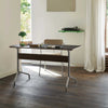 &Tradition AV16 Pavilion desk (130x65cm), iron linoleum/walnut/chrome