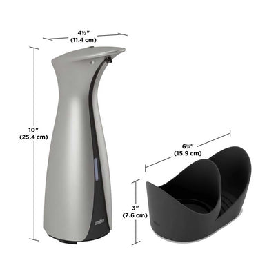 Umbra Otto automatic soap dispenser with caddy, nickel